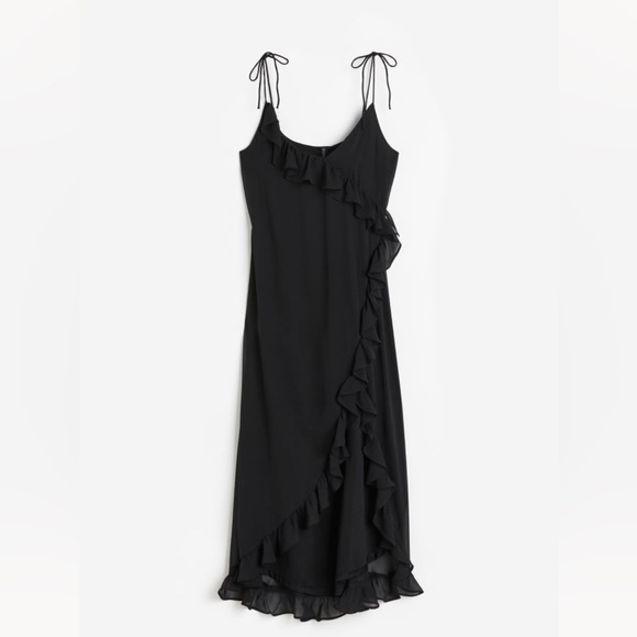 H&M Ruffled Trimmed Chiffon Dress - Picture 4 of 4
